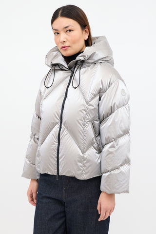 Moncler Down Frele Chevron Puffer Jacket