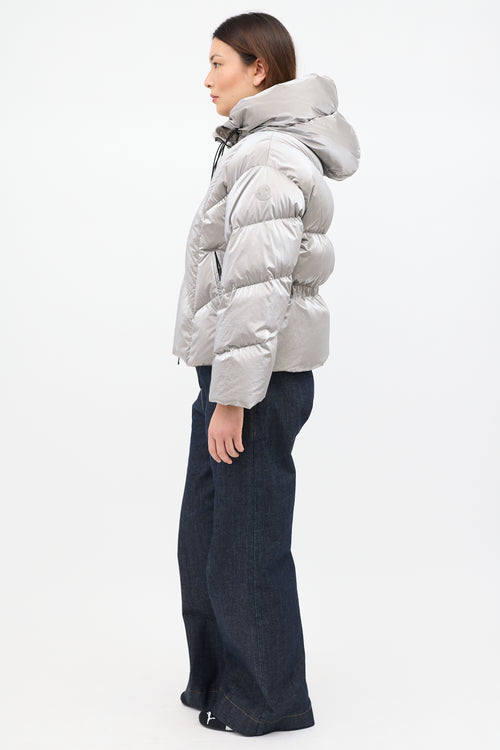 Moncler Down Frele Chevron Puffer Jacket