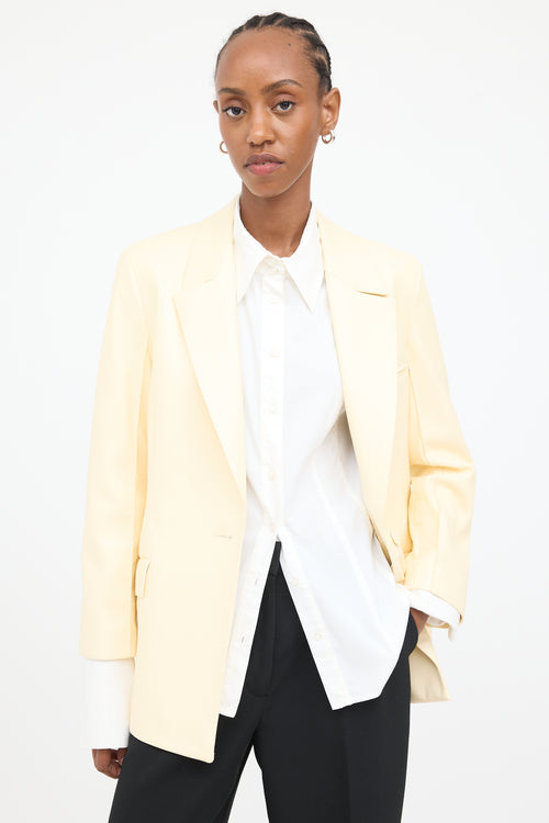 Vegan Leather Blazer