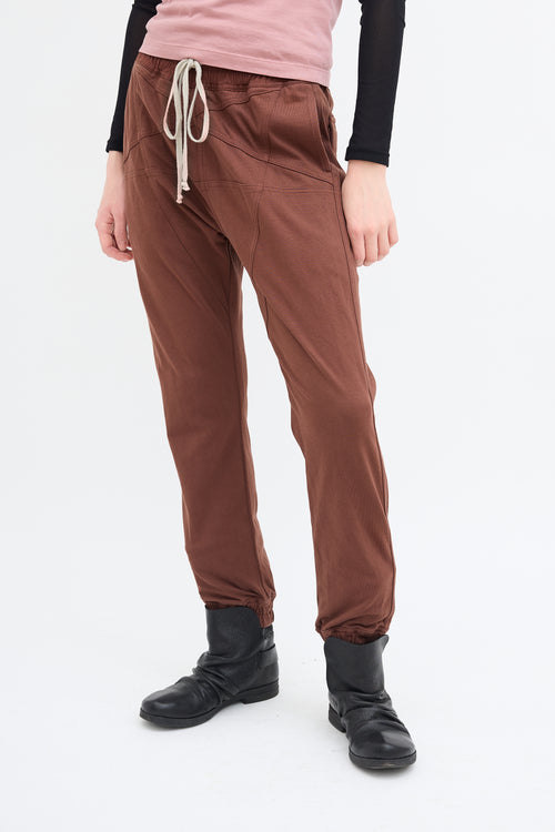 Rick Owens FW 2022 Brown Drawstring Pant