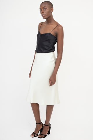 Rochas Silk Midi Skirt