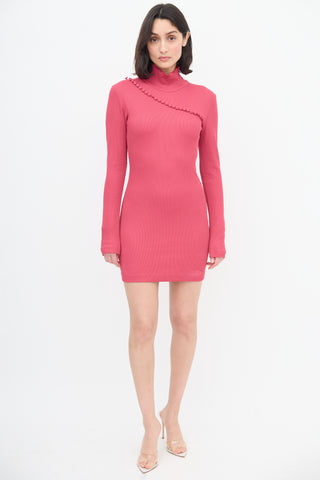 Rotate X Birger Christensen Pink No. 73 Flambee Dress