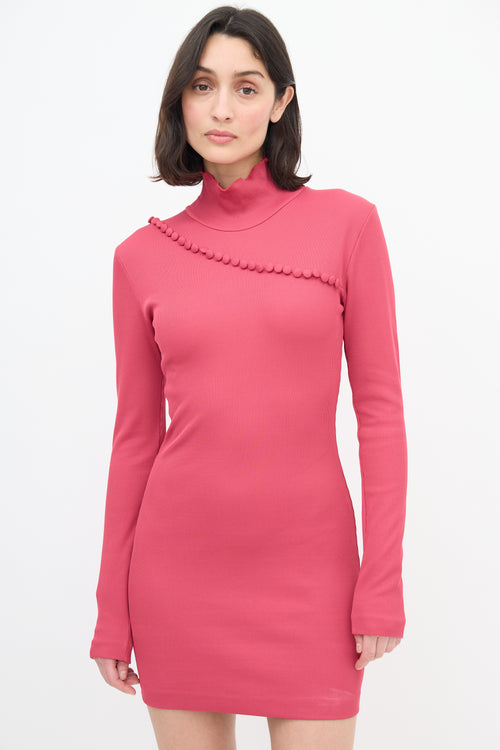 Rotate X Birger Christensen Pink No. 73 Flambee Dress