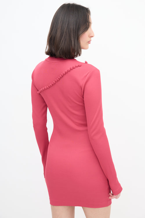 Rotate X Birger Christensen Pink No. 73 Flambee Dress