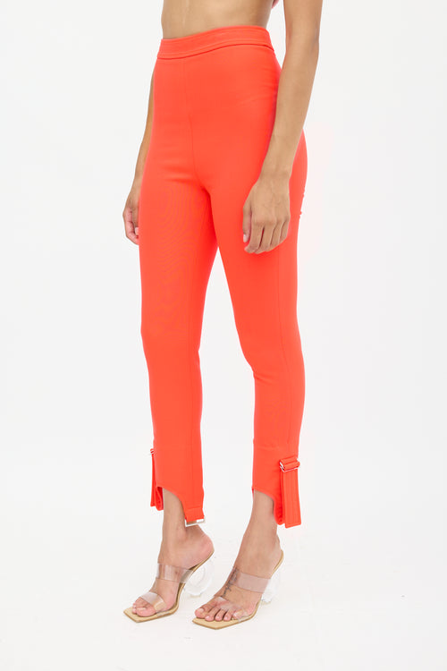 Rabanne Neon Orange Stirrup Trouser