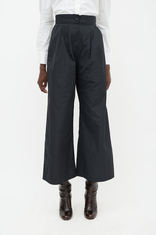 Rachel Comey Black Nylon Wide Leg Trousers