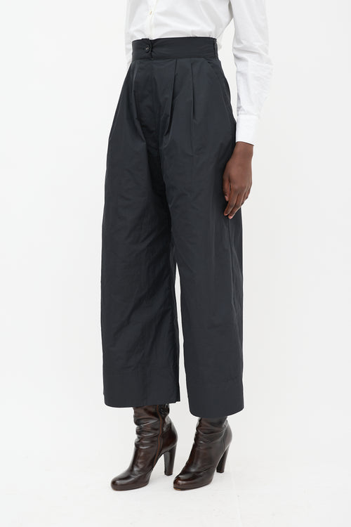 Rachel Comey Black Nylon Wide Leg Trousers