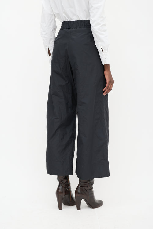 Rachel Comey Black Nylon Wide Leg Trousers