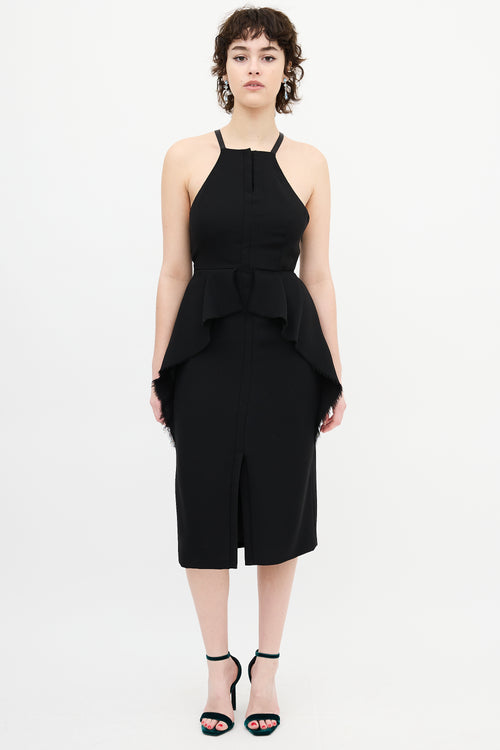 Rachel Comey Black Halter Midi Dress