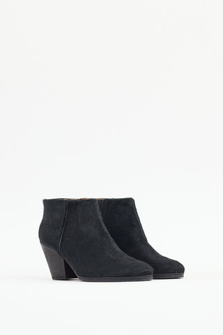 Rachel Comey Black Leather Textured Mars Boot