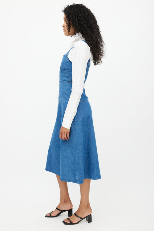 Rachel Comey Blue Denim Zip Dress