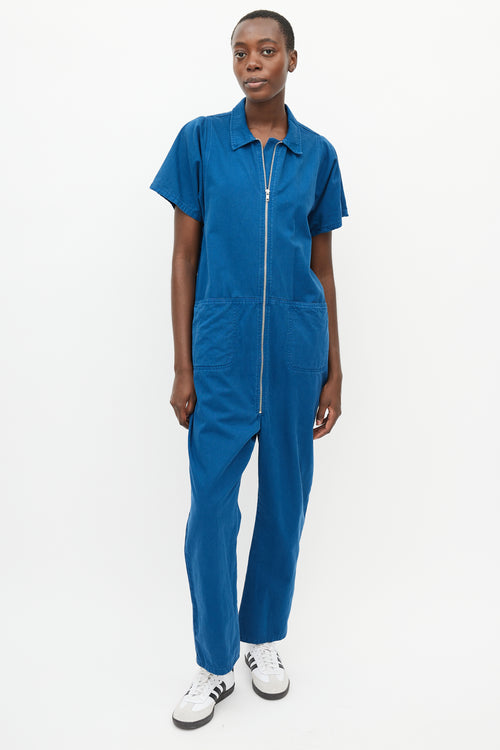 Rachel Comey Blue Straight Leg Jumpsuit