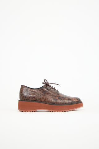 Rachel Comey Brown Leather Curb Oxford