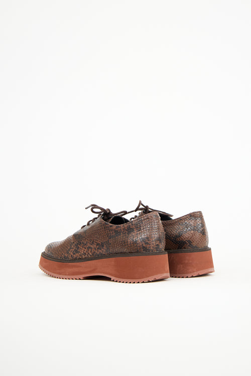 Rachel Comey Brown Leather Curb Oxford