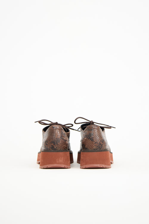 Rachel Comey Brown Leather Curb Oxford