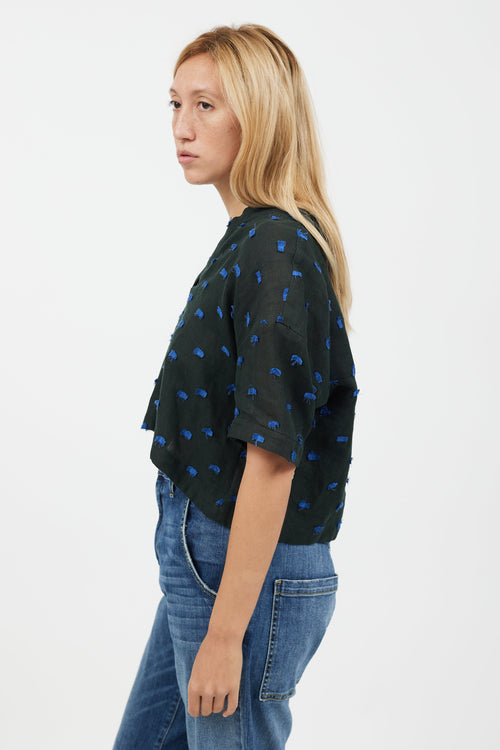 Rachel Comey Green 
Blue Thread T-Shirt