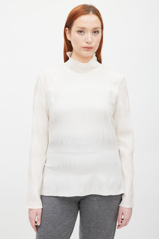 Rachel Comey White Textured Varda Top