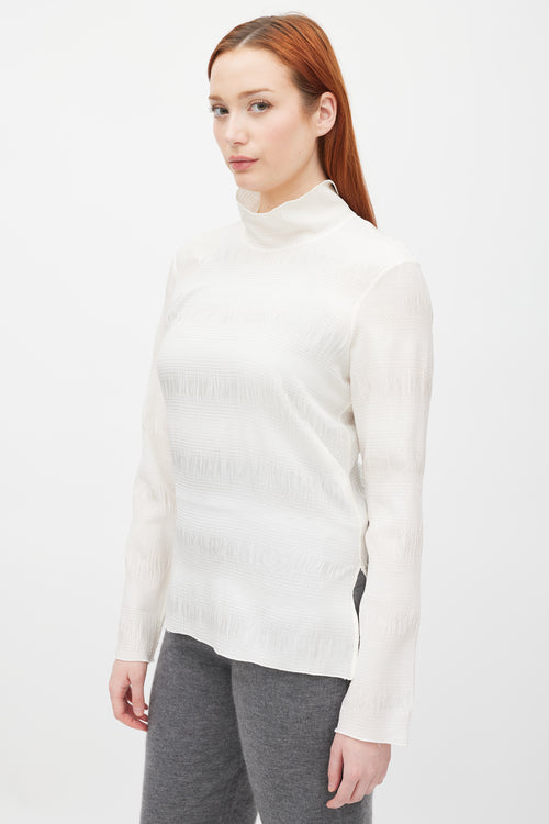 Rachel Comey White Textured Varda Top