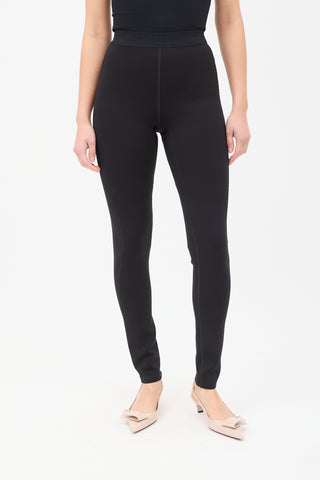 Raey Black Neoprene High Waist Leggings