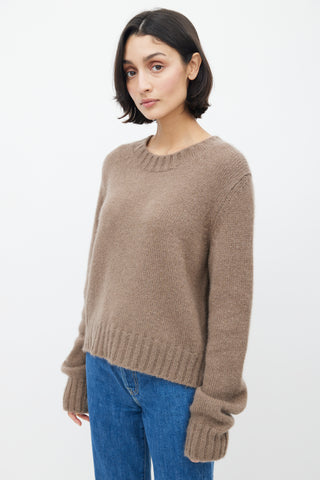 Raey Brown Mohair 
Silk Sweater