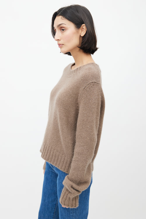 Raey Brown Mohair 
Silk Sweater