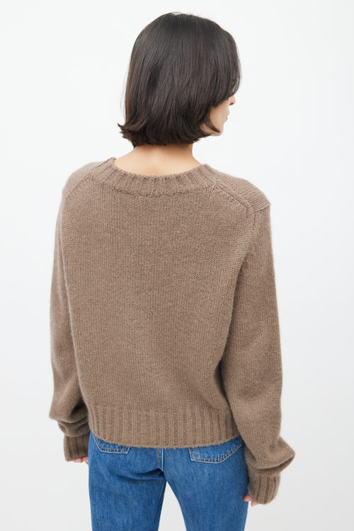 Raey Brown Mohair 
Silk Sweater