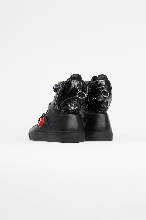 Raf Simons Black Astronaut Pocket Sneaker