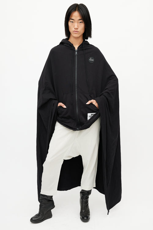 Raf Simons Black Parade Hooded Patch Cape