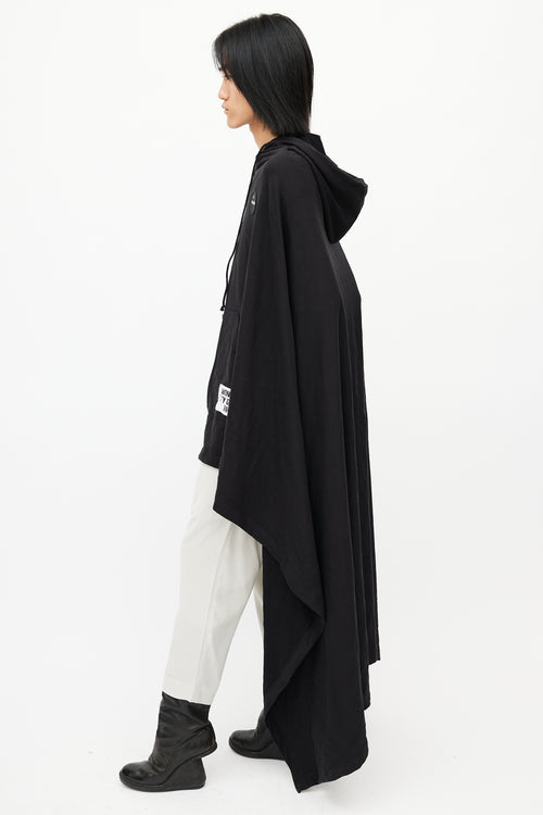 Raf Simons Black Parade Hooded Patch Cape