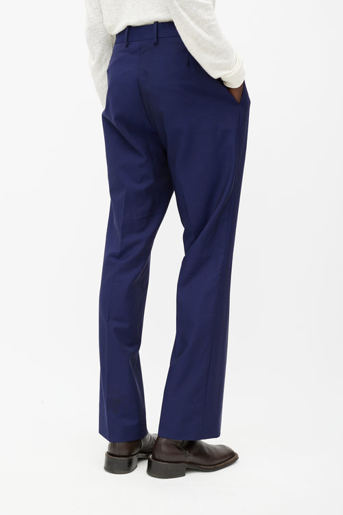 Raf Simons Blue Wool Trouser