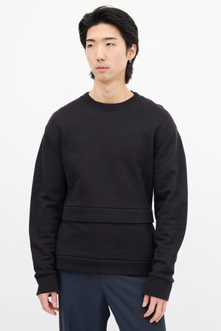 Raf Simons FW 2014 Black Layered Crewneck