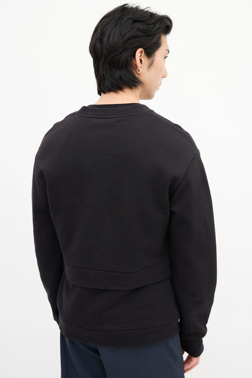 Raf Simons FW 2014 Black Layered Crewneck