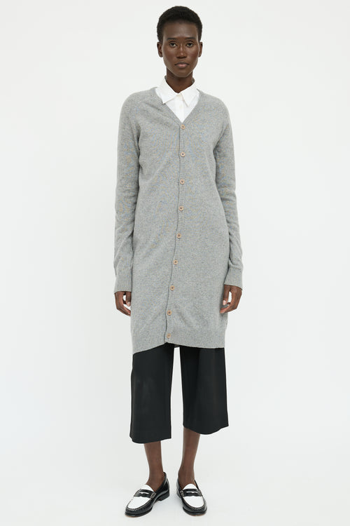 Raf by Raf Simons Grey Long Sleeve Cardigan