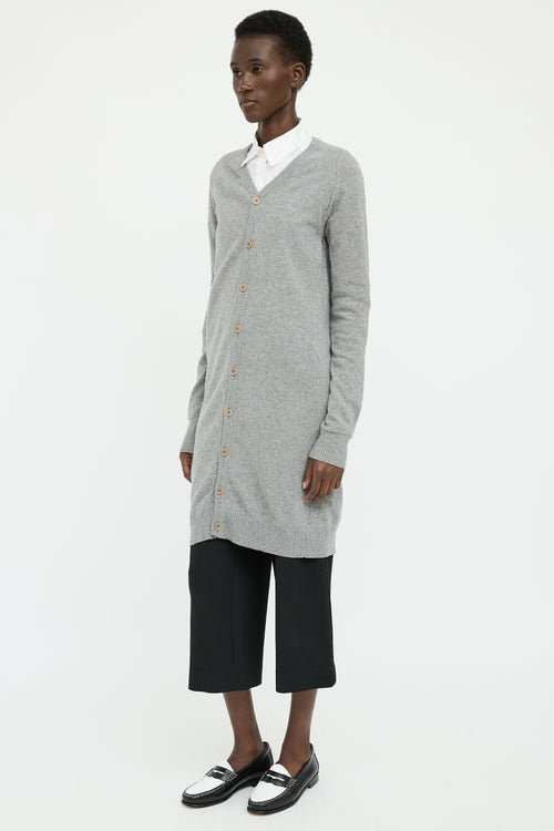 Raf by Raf Simons Grey Long Sleeve Cardigan