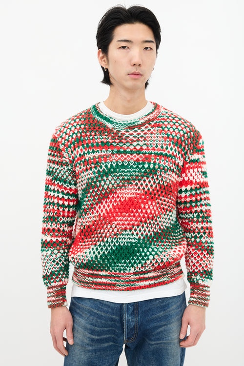 Raf Simons X Sterling Ruby AW 2014 Multi Knit Sweater