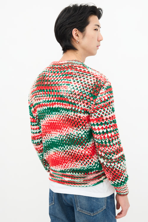 Raf Simons X Sterling Ruby AW 2014 Multi Knit Sweater