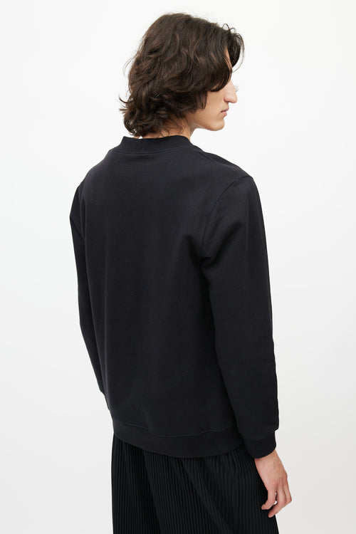 Raf Simons x Sterling Ruby Black 
Multicolour Patch Sweatshirt