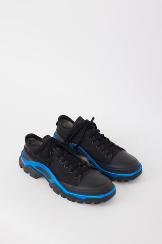 Raf Simons X Adidas Black 
Blue Detroit Runner Sneaker