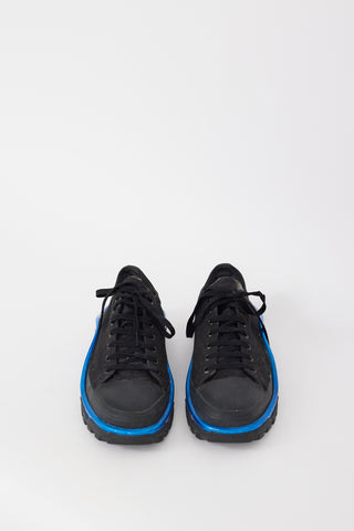 Raf Simons X Adidas Black 
Blue Detroit Runner Sneaker