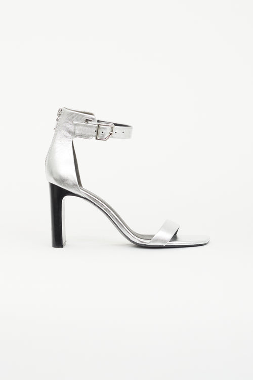 Rag 
Bone Silver Ellis Metallic Heel