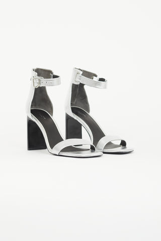 Rag 
Bone Silver Ellis Metallic Heel