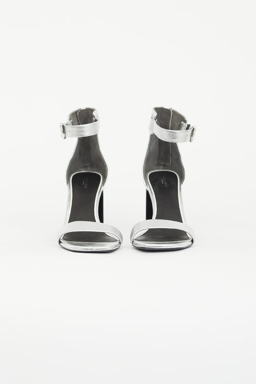 Rag 
Bone Silver Ellis Metallic Heel