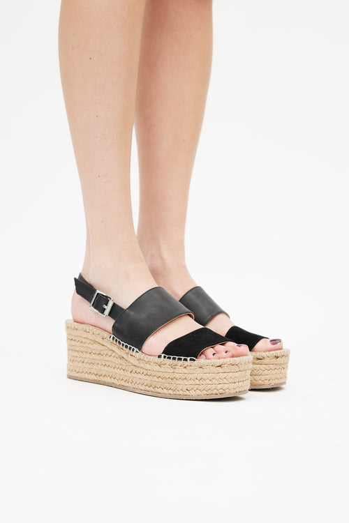 Rag 
Bone Black Edie 75 Platform Espadrille Sandal