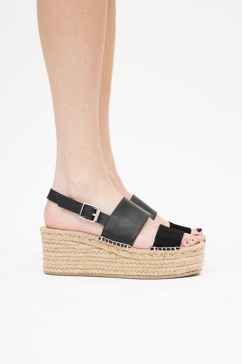 Rag 
Bone Black Edie 75 Platform Espadrille Sandal