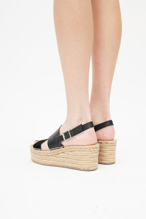 Rag 
Bone Black Edie 75 Platform Espadrille Sandal