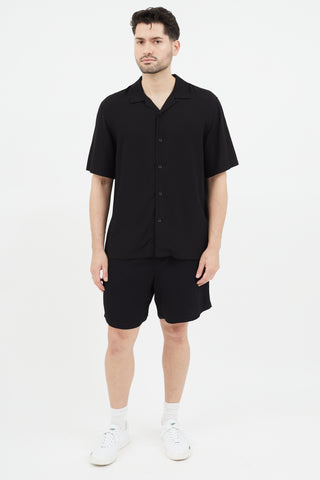 Rag 
Bone Black Short Sleeve Shirt