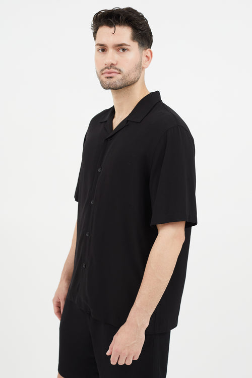 Rag 
Bone Black Short Sleeve Shirt