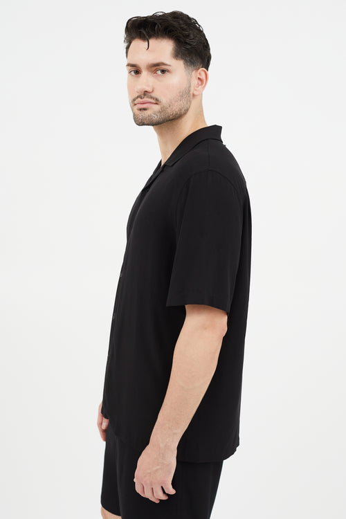 Rag 
Bone Black Short Sleeve Shirt