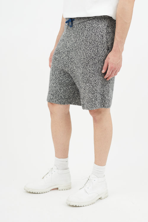 Rag 
Bone Black 
White Knit Cashmere Short