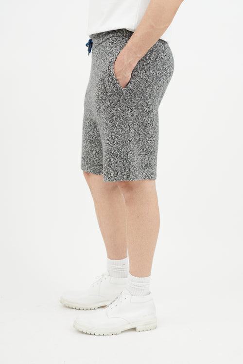 Rag 
Bone Black 
White Knit Cashmere Short